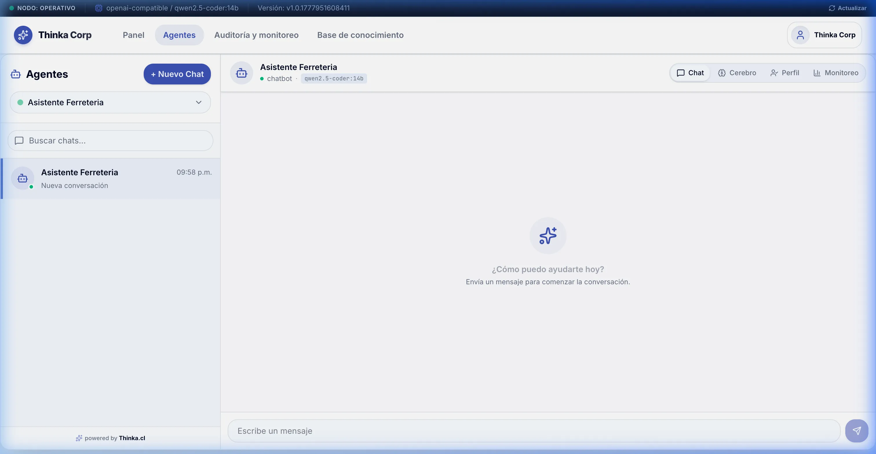 Agentes e Historial de Chat